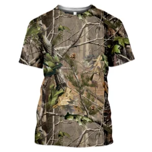 Men’s Forest Camo Performance Tee – Breathable Short-Sleeve Outdoor Shirt